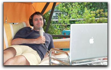 Podcasting auf der Terrasse ;-)