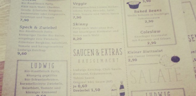 Ludwig - das Burger Restaurant. Oder. Das Reich gut gewürzter, raffinierter Burger.