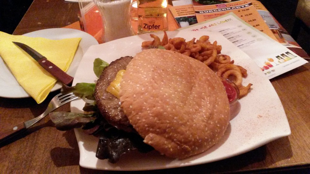 Der "Gritsch-Burger", oder: Zuerst kommt das Fressen, dann der Jazz?