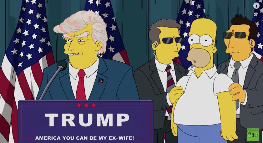 Wenn Homer Simpson auf Donald Trump trifft