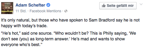 Screenshot Adem Schefter/Facebook