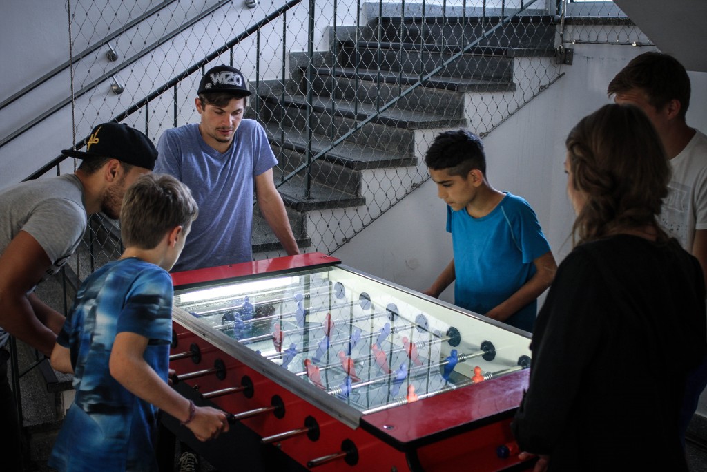 Spaß beim Tischfußball © Max Raggl