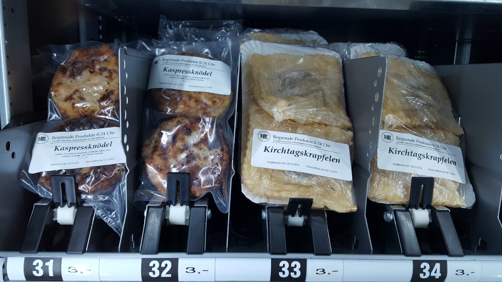 Regiomat Innsbruck, Regionale Produkte rund um die Uhr, Hötting, Schneeburggasse, Milkomat, Essen vom Bauern, ab Hof