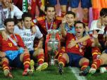 Die Spanier haben nach dem EM-Sieg 2008 und dem WM-Titel 2010 nun das Triple perfekt gemacht. Foto: Thomas Eisenhuth