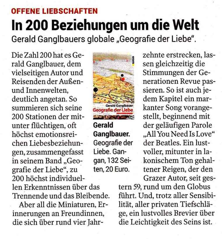 Werner Krause in der Kleinen Zeitung