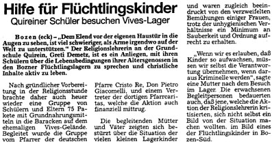 Dolomiten, 19. Dezember 1994