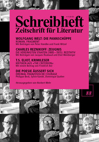 Wolfgang Welt: Die Pannschüppe - Fragment