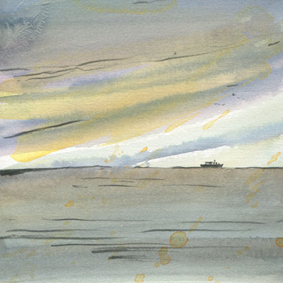 meer aquarell wasserfarbe - windsor & newton