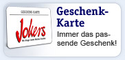 Jokers Geschenk-Karte - immer das richtige Geschenk!