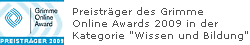 Preisträger des Grimme Online Awards 2009 in der Kategorie Wissen und Bildung