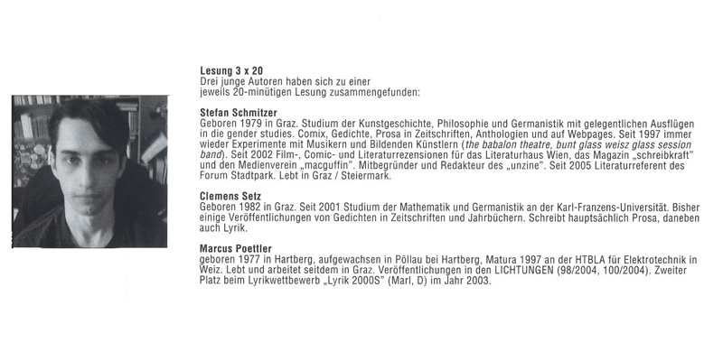 Leporello, Literaturhaus Graz, 2005