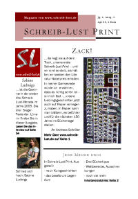 Schreib-Lust Print #1