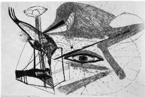 Durchbruch durch acedia, Z 611, 1963, 25,6 x 17 cm