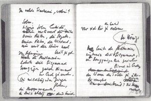 Peter Huchel Notizbuch