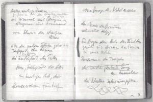 Peter Huchel Notizbuch