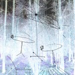 Mashup von Juliane Duda zu dem Buch von Michael Speier: welt / raum / reisen