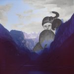 Mashup von Juliane Duda zu dem Buch von Aldona Gustas: Frankierter Morgenhimmel