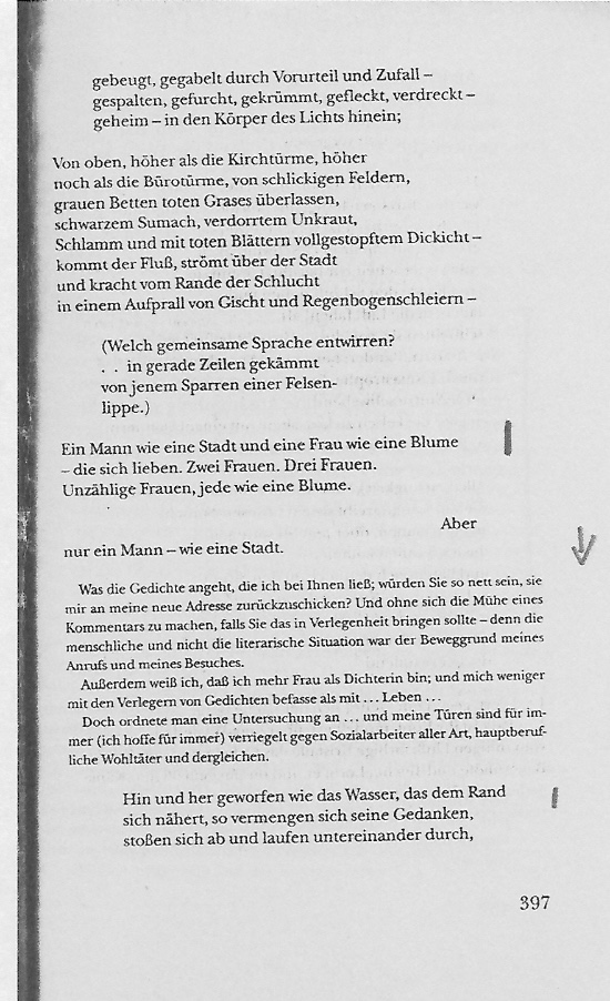 William Carlos Williams Text Seite 397
