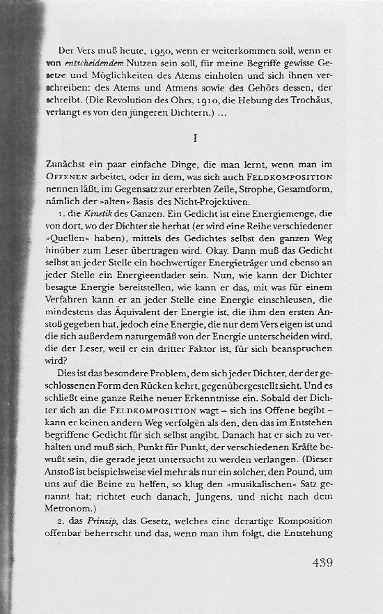 William Carlos Williams Text Seite 439