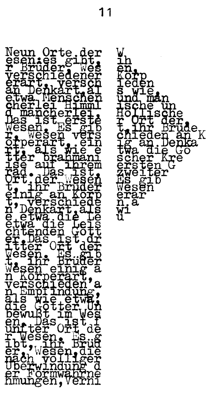 Hartmut Geerken: Gedicht 11 aus dem Zyklus „DER TAUSENDJÄHRIGEN SOPHIE ZUM 12101967“