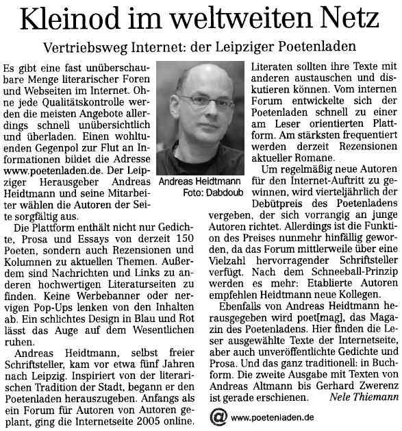 Leipziger Volkszeitung 20.12.2006