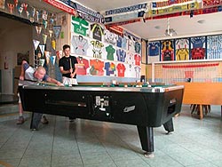 Sportklause: Billiardspieler