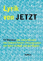 Björn Kuhligk, Jan Wagner (Hg.): Lyrik von jetzt