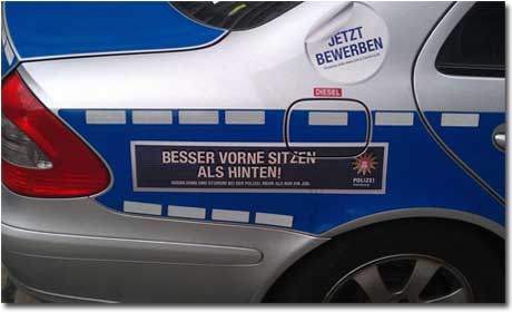 Ungewöhnliche Stellenanzeige der Polizei
