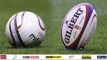 Live sports. Football. Rugby.