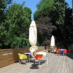 Terrasse der AK Bibliothek Wien