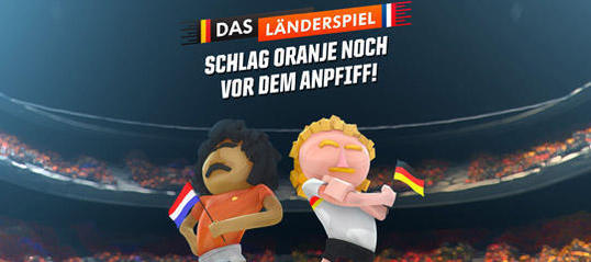 VW: Virtuelles Elfmeterschießen gegen Holland VW: Virtuelles Elfmeterschießen gegen Holland