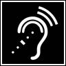 icon listening black