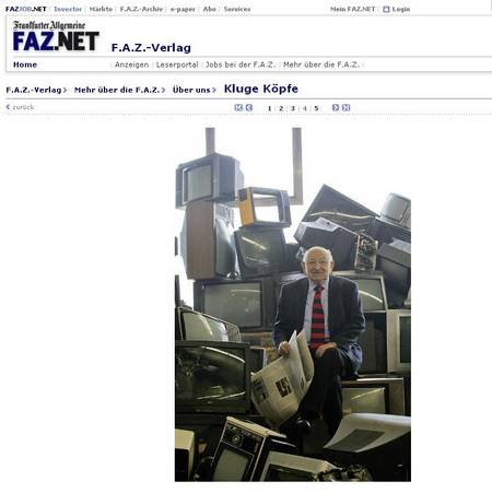 FAZ Kluge Köpfe Kampagne November 2008 meta