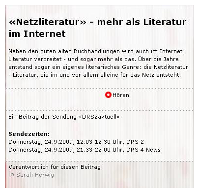 DRS lNetzliteratur
