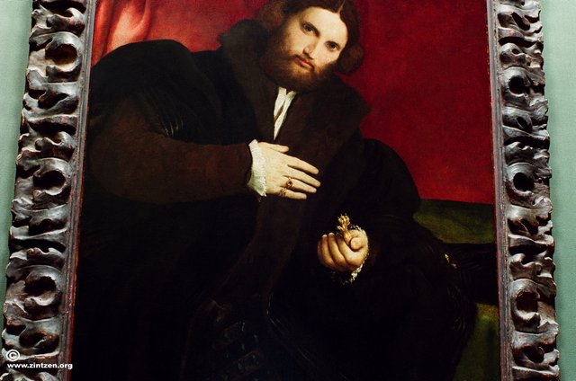 copyright Zintzen_Lorenzo Lotto_Poertrait Jüngling mit Tierpranke
