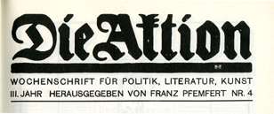 Die Aktion, III. Jahr, Nr. 4