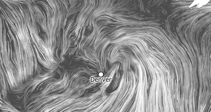Wind Map am 14. April, 4:00 pm EDT