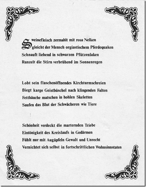 Menschenraubtierspiegelblick