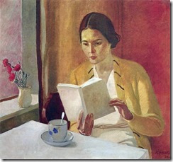 Alexander_Deineka_Mädchen mit Buch
