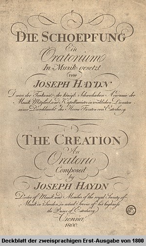 Die Schöpfung - Zweisprachige Erstausgabe 1800