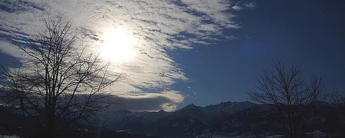 Sonne-Winter-Gebirge-Indischer-Kontinent