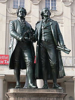 Goethe und Schiller_Denkmal in Weimar