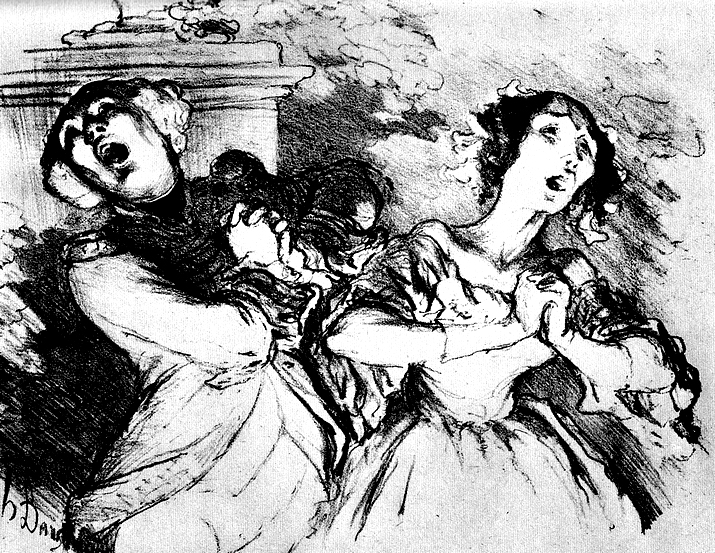 Daumier_Duett-Finale im Provinztheater