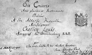 Bach_Brandenburgische Konzerte_Titelblatt