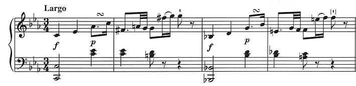 Musik_Kozeluh_Klaviersonate 6_Largo_Glarean Magazin