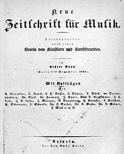 Schumann_Neue Zeitschrift für Musik