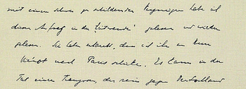 Handschrift Hoffmannsthal