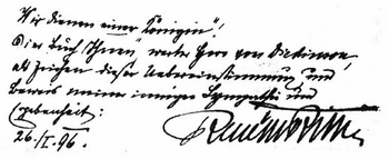 Handschrift Rilke