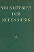 Stilkriterien neuer Musik - Cover klein