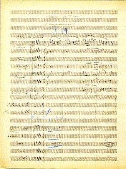 Autograph der "Morgenstimmung* von Edward Grieg Autograph der "Morgenstimmung* von Edward Grieg